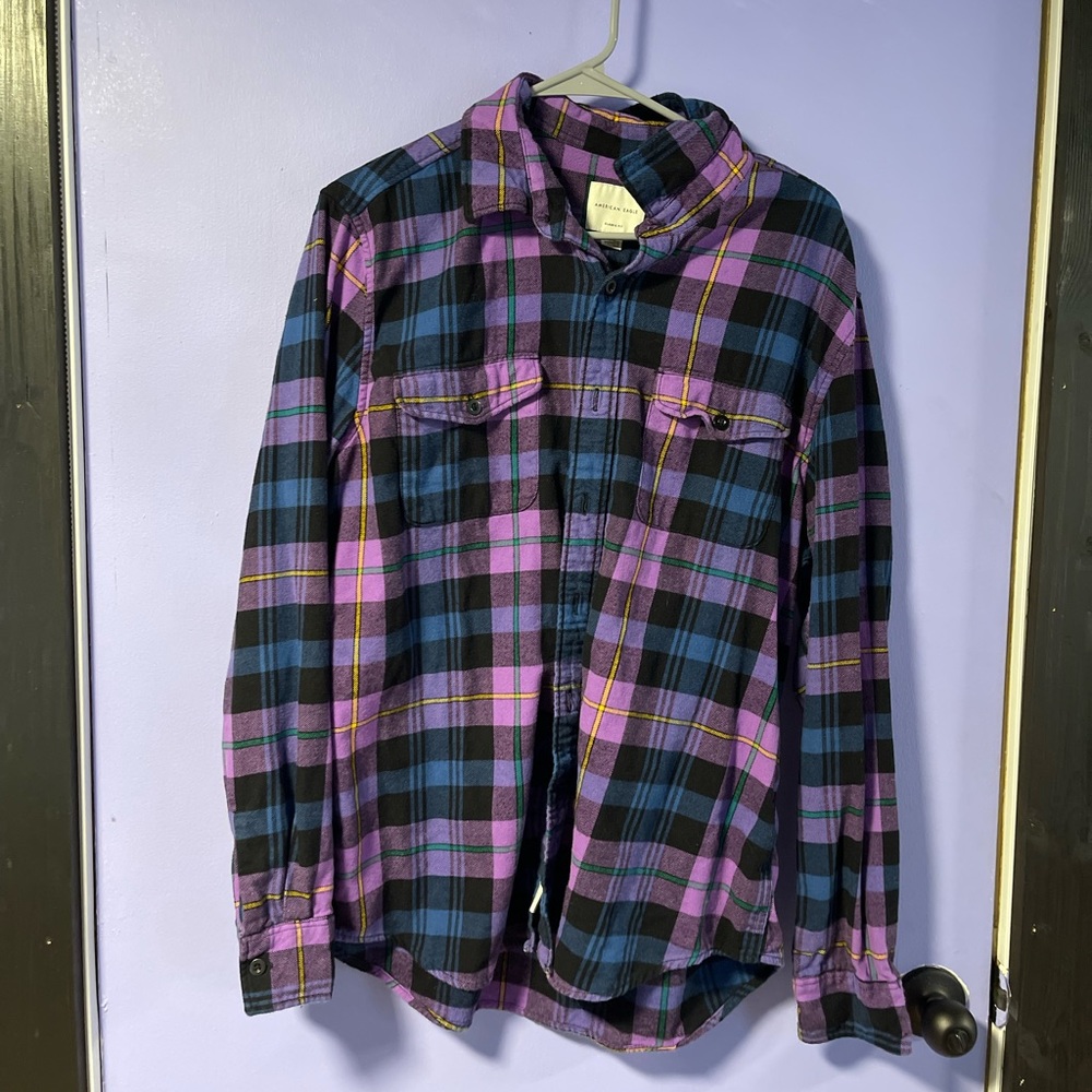 American eagle purple flannel
